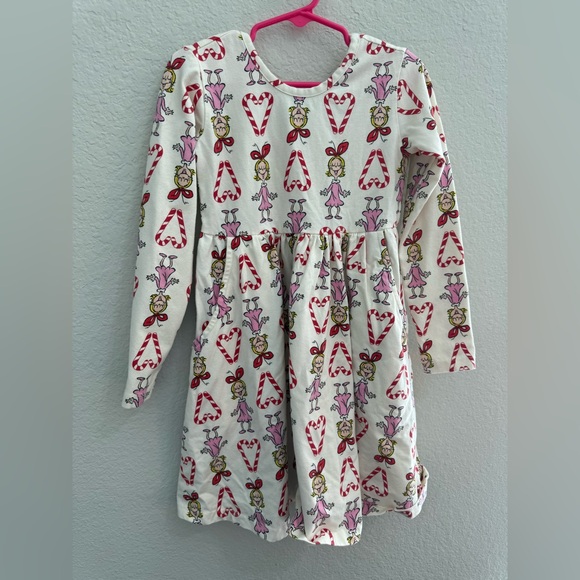 Hanna Anderson Cindy Lou Who Skater Dress Size 5 (110) Grinch Christmas - Picture 1 of 3
